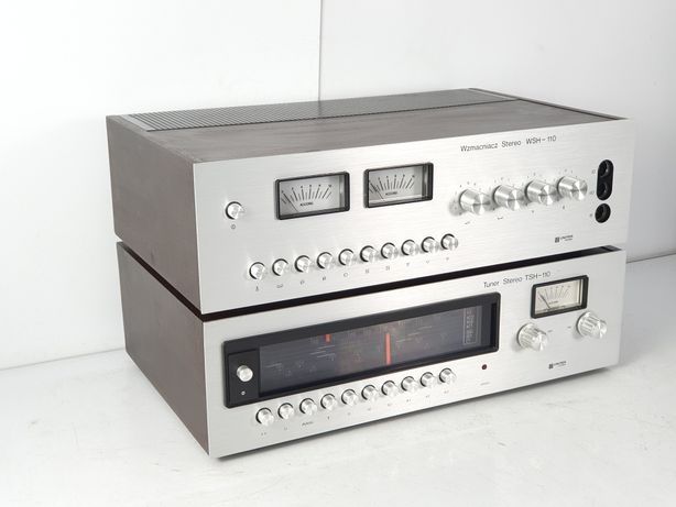 Unitra WSH 110 i TSH 110 Sprawne Vintage przestrojone radio wzmacniacz