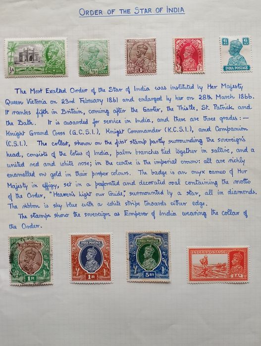 India postage znaczki pocztowe 6may 1935