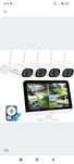 Zestaw do monitoringu 3MP 4 kamery rejestrator z monitorem