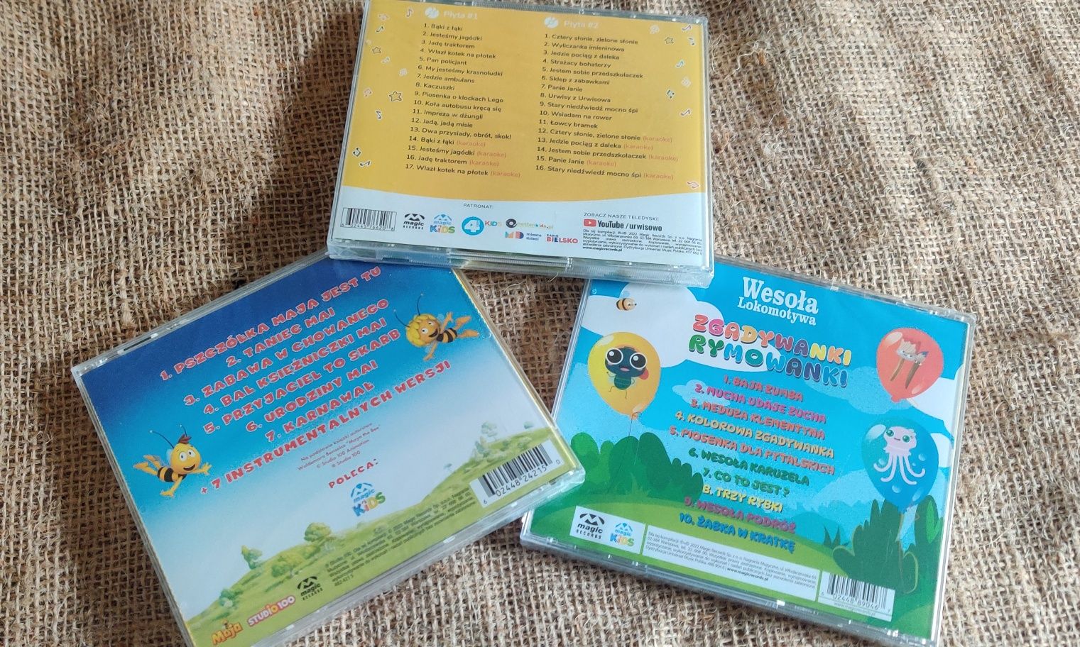 Płyty CD dla dzieci. Trzy albumy