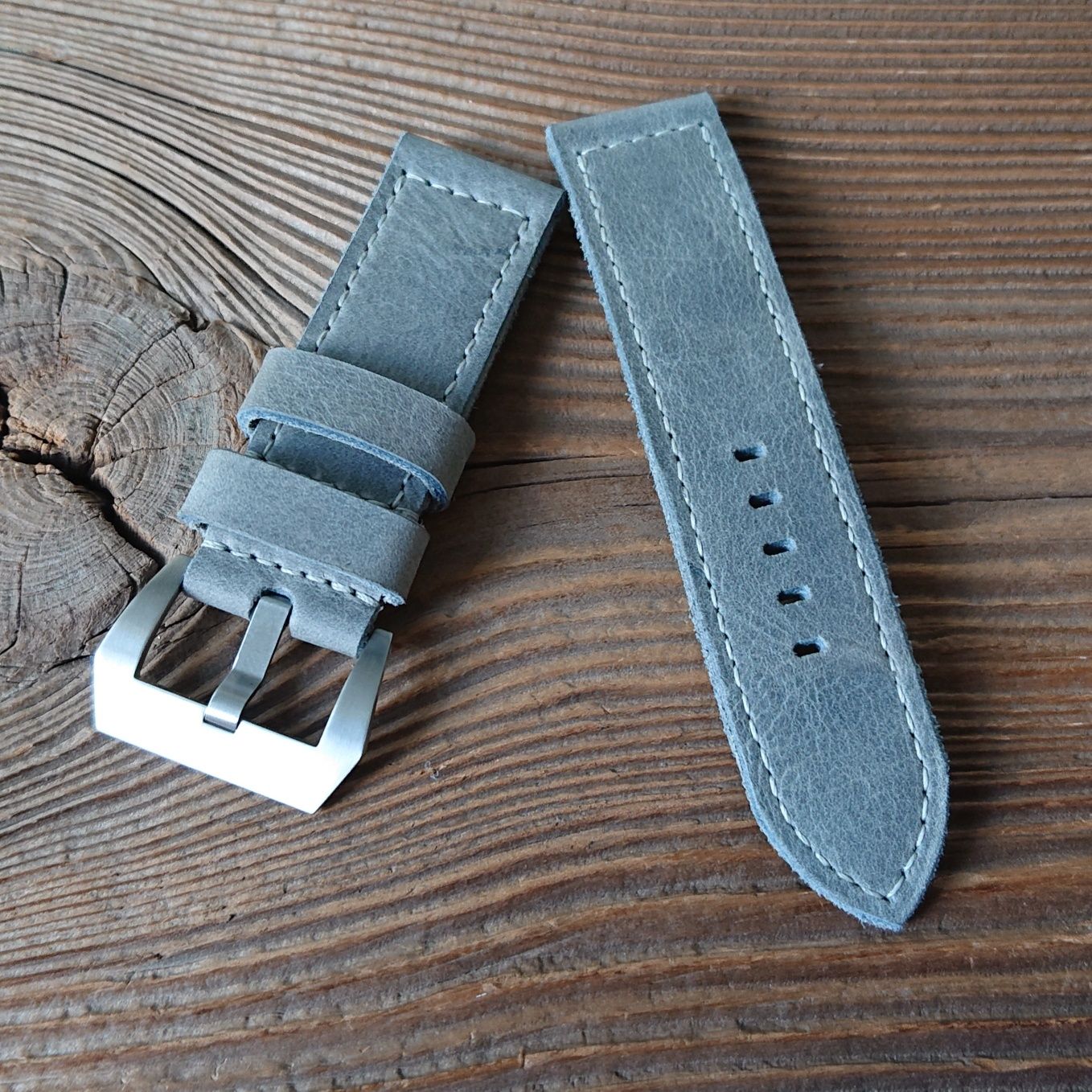 Pasek do zegarka Panerai 24 mm handmade skórzany ręcznie robiony