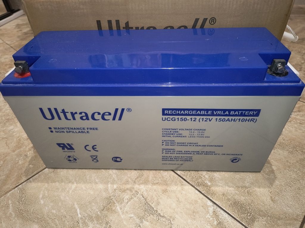 Акумулятор/Гелева батарея 150А Ultracell UCG150-12