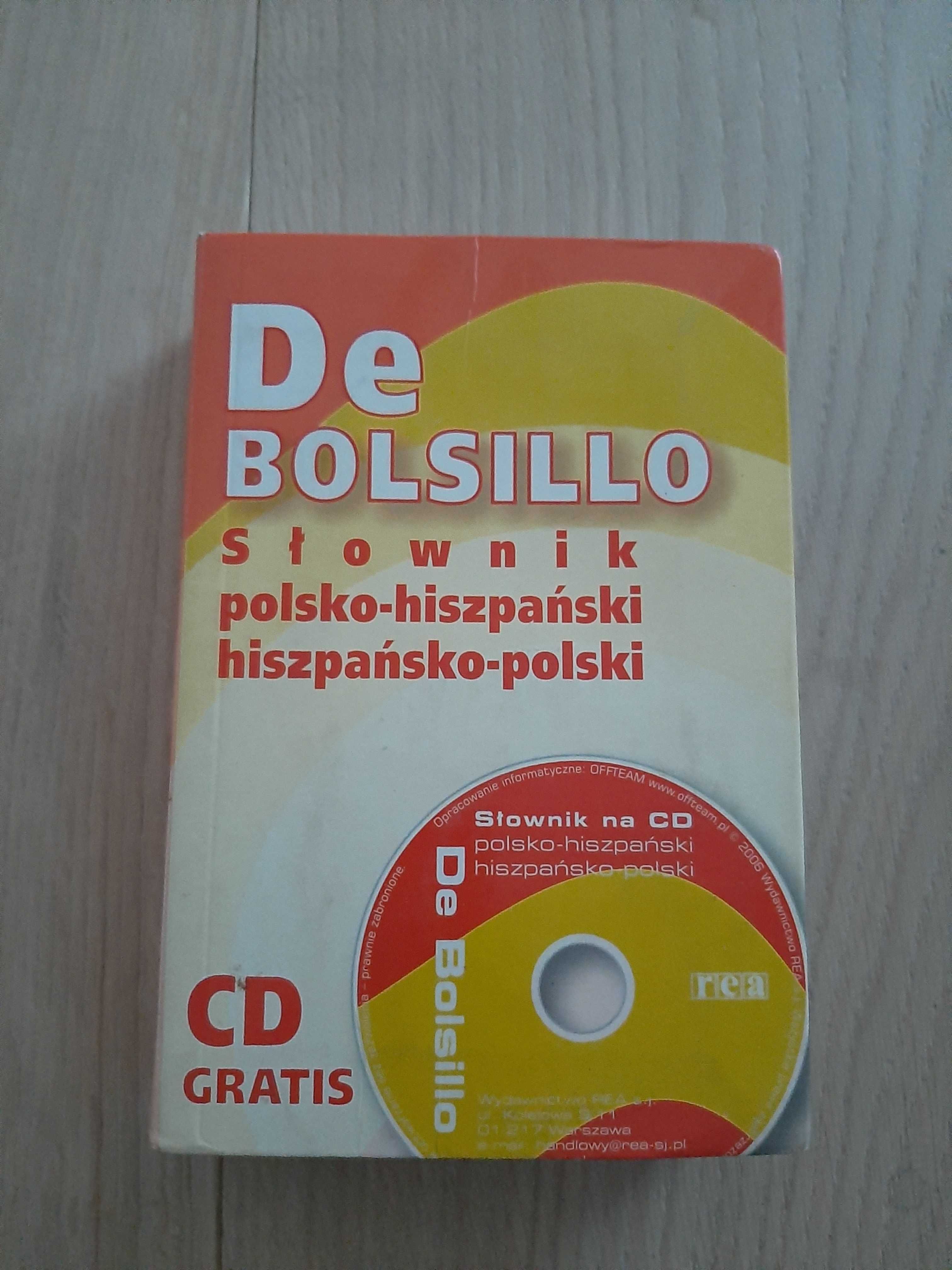 Słownik polsko-hiszpański, hiszpańsko-polski - De Bolsillo z CD