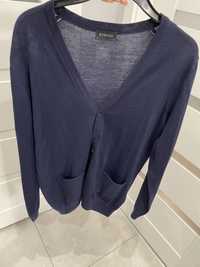 Rozpinany sweter włoskiej marki Borgio- nowy
