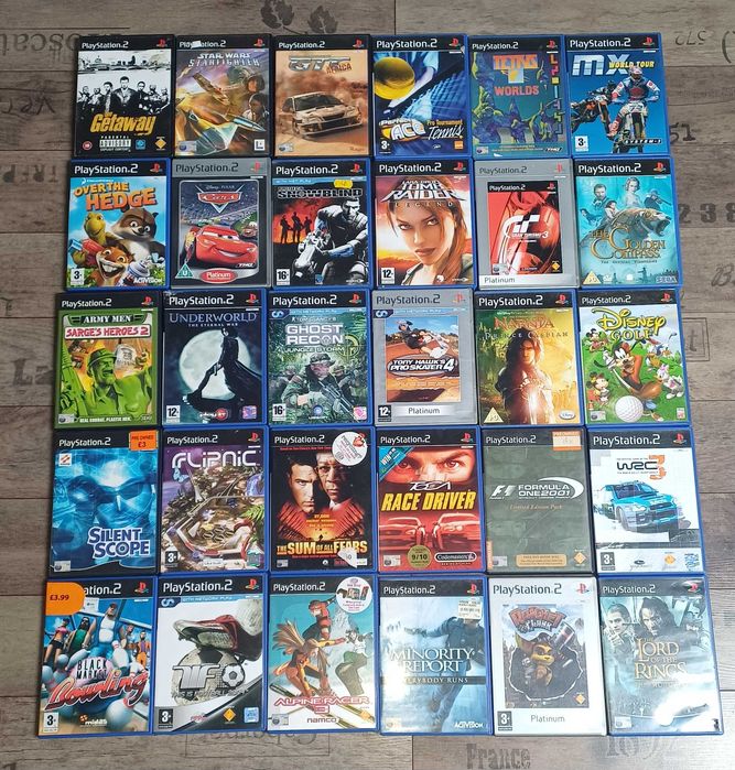 PS2 zestaw gier.