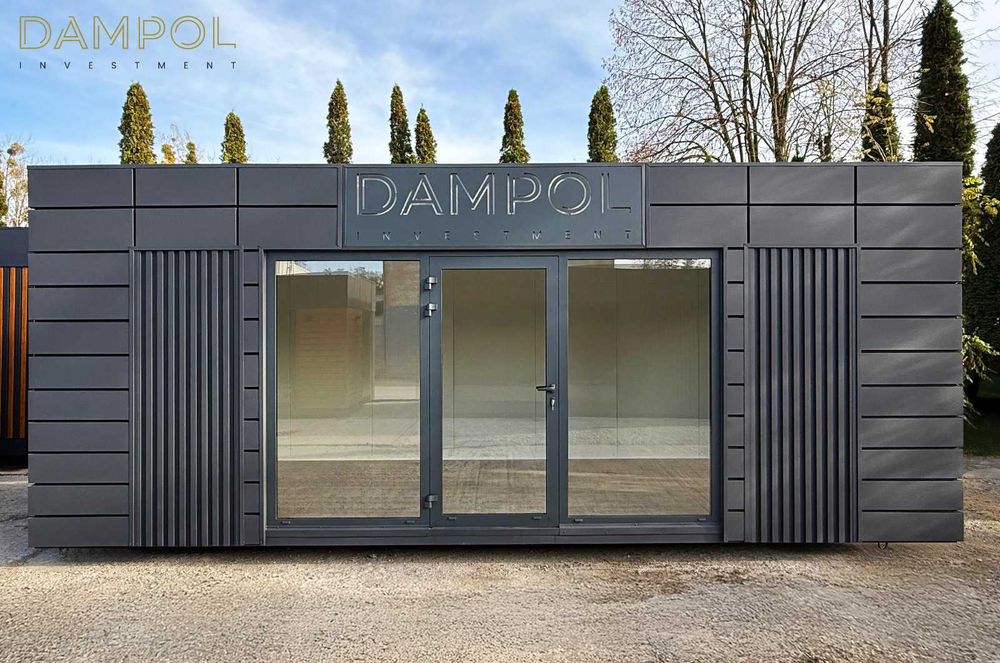 Pawilon/kontener 700x300cm 7x3m biurowy ogrodowy handlowy usługowy