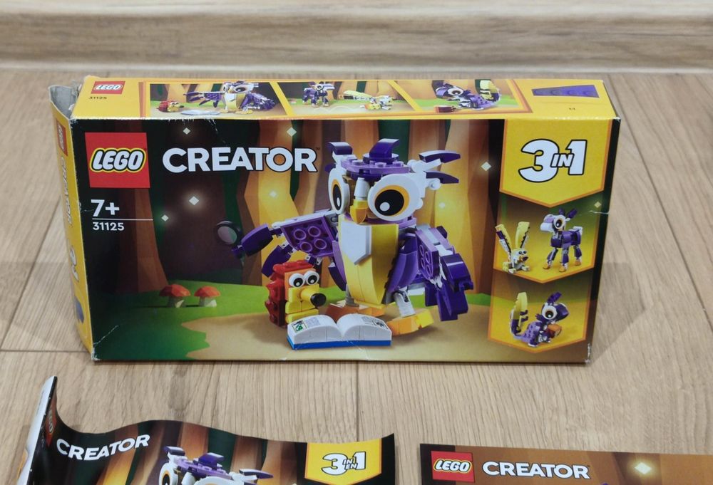 LEGO Creator 3w1 31125 Fantastyczne zwierzęta leśne TYLKO SOWA