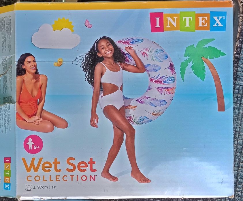 Koło do pływania z uchwytami 97cm Duże