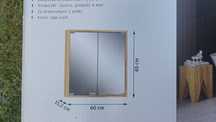 Szafka łazienkowa z lustrem 60 x 65