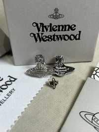 Vivienne Westwood Bas Relief Earrings оригинал сережки серьги