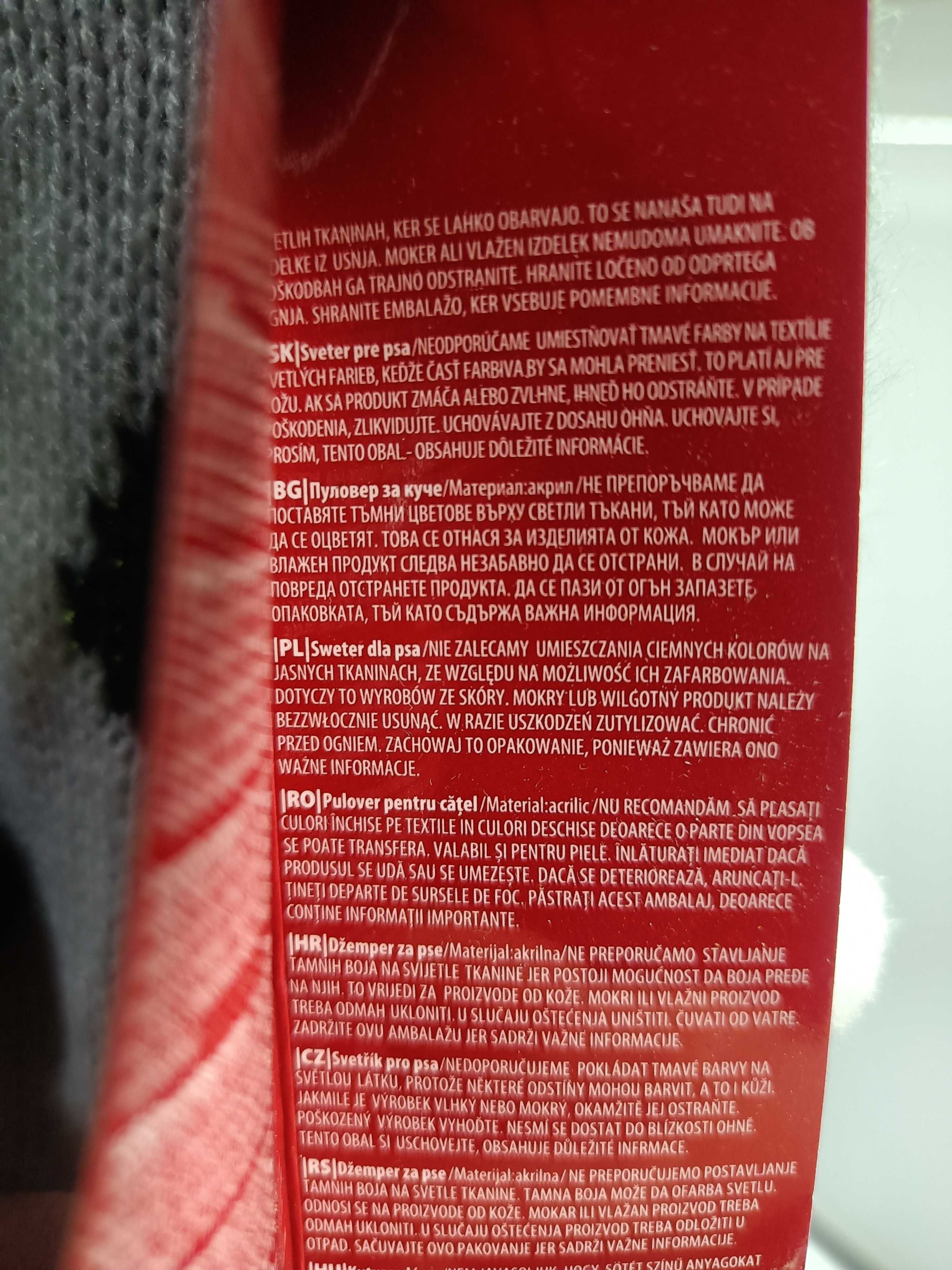 Urocze świąteczny sweterek dla psa. Nowy, z metką. Pepco.