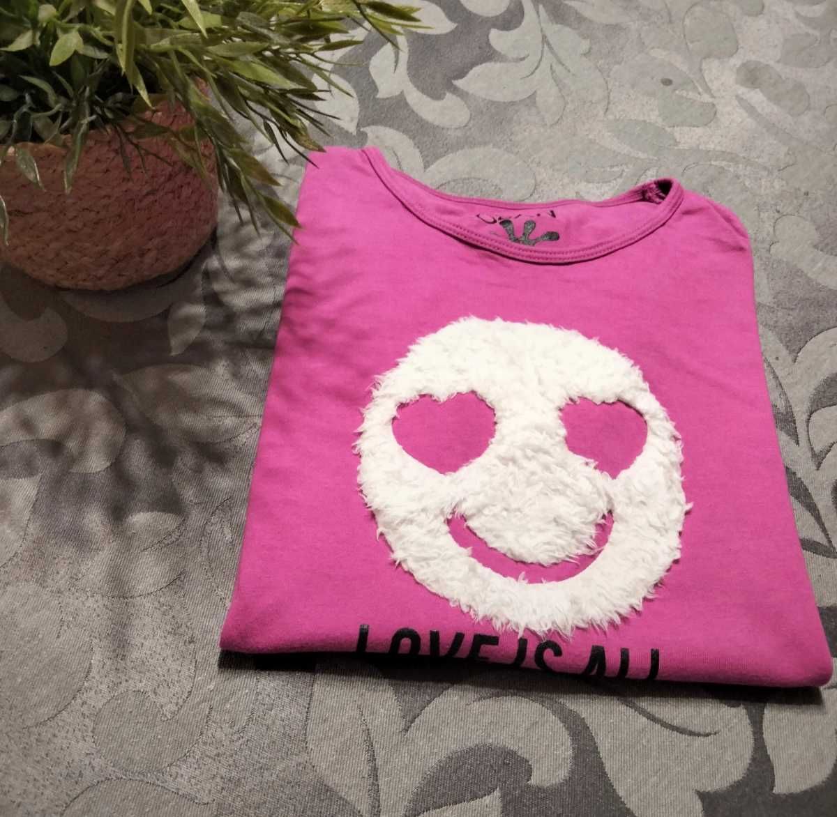 Camisola de manga comprida em tons de rosa - tamanho 14 anos