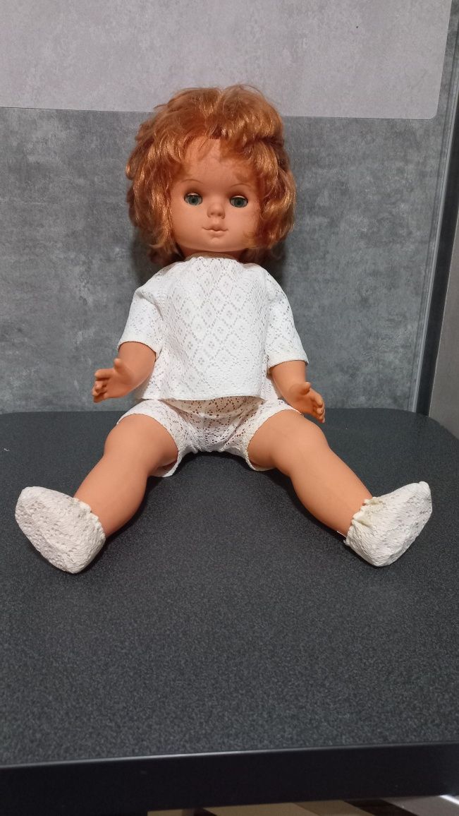 Кукла резиновая ГДР высота 58 см В РОДНОЙ ОДЕЖДЕ 50е годы