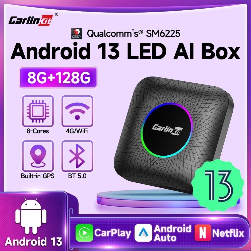 CarlinKit AI Box Ambient - Youtube 8GB/128GB