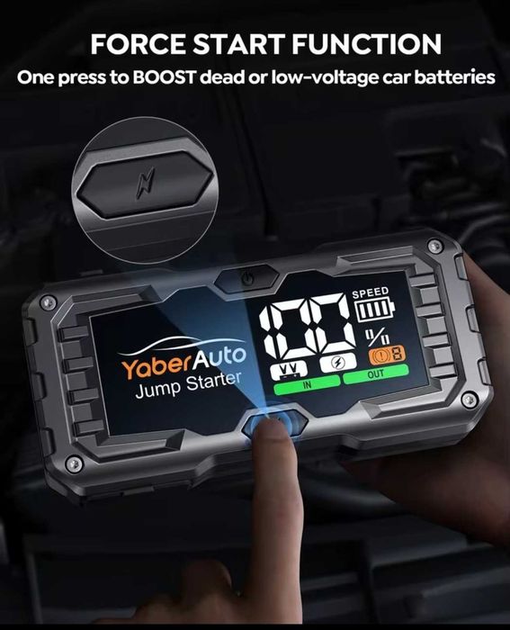 Booster de baterias de carro 5000A 21800 mAh, YaberAuto