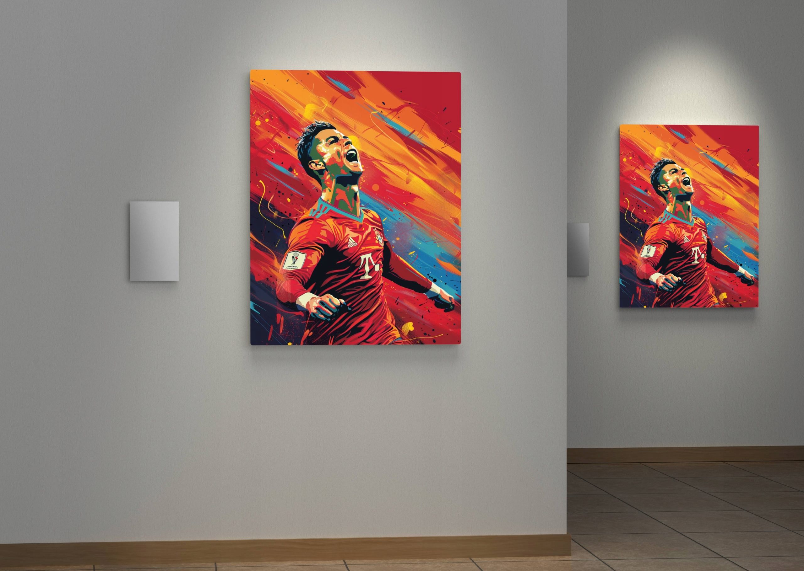 Obraz na płótnie Cristiano Ronaldo CR7 90x120 cm nowoczesny styl