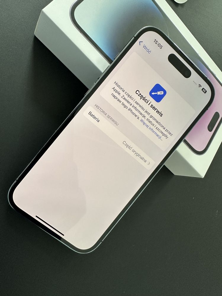 Iphone 14 pro 256 fioletowy bateria oryginalna 100%