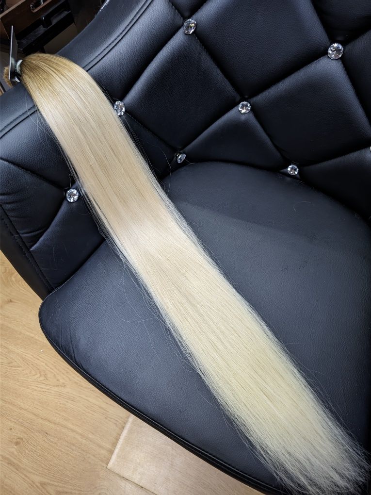 Włosy słowiańskie naturalne 75cm. Ombre