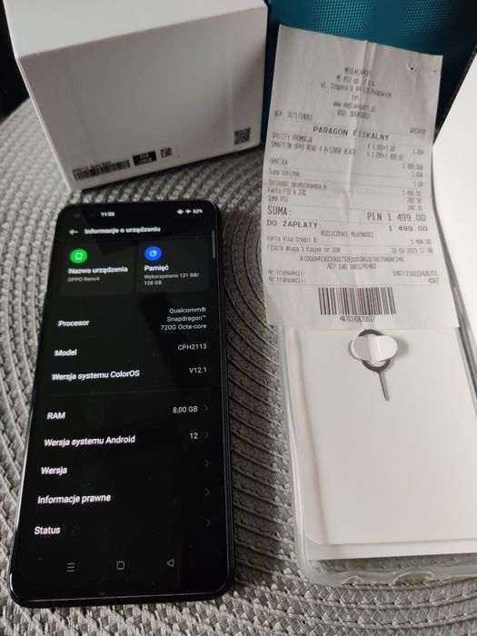 Oppo reno 4 8gb 128gb dual sim microsd jednocześnie jak nowy