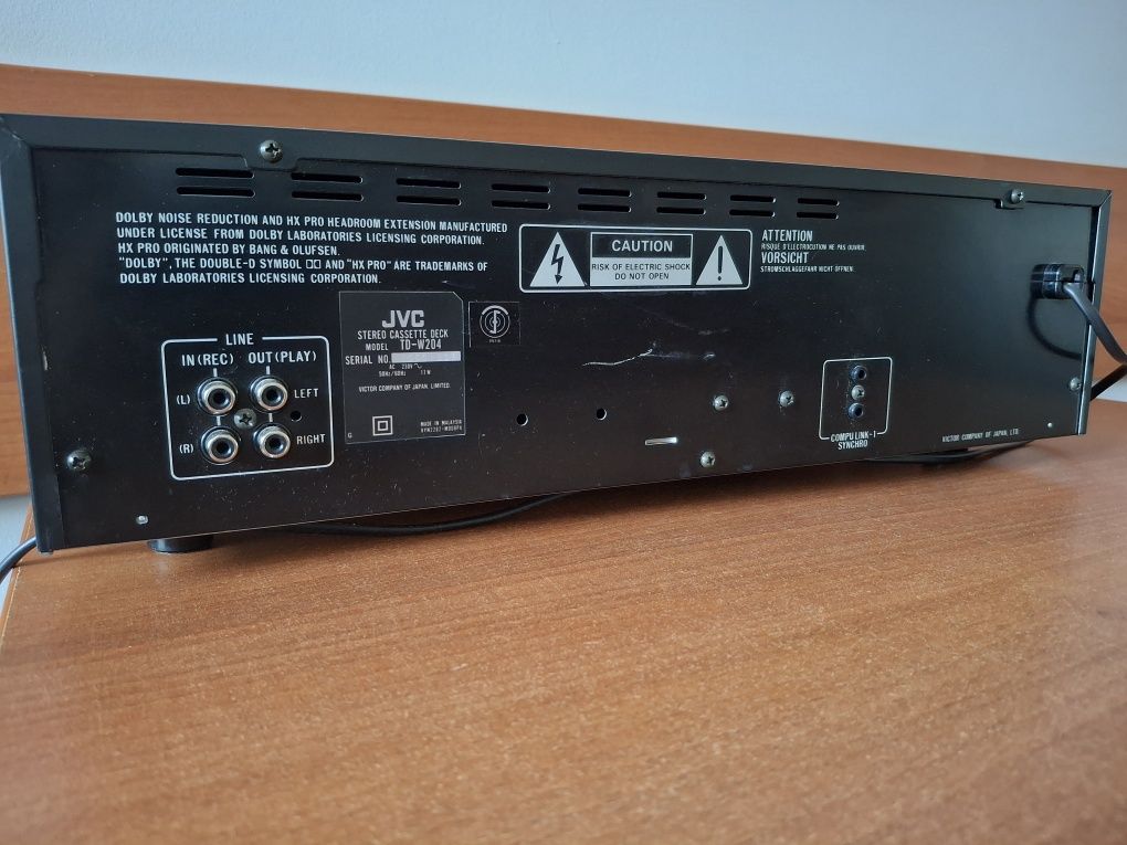 Deck JVC TD-W204 odtwarzacz kaset