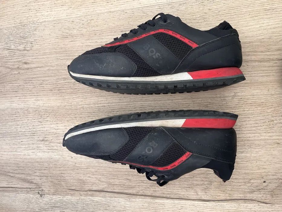 Sapatilhas Hugo Boss 41 preto e vermelho