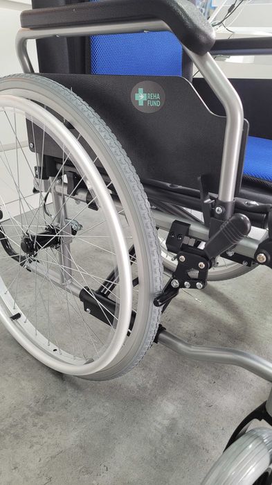 Wózek inwalidzki aluminiowy NOWY ZA DARMO ZE ZLECENIEM NFZ Reha Fund