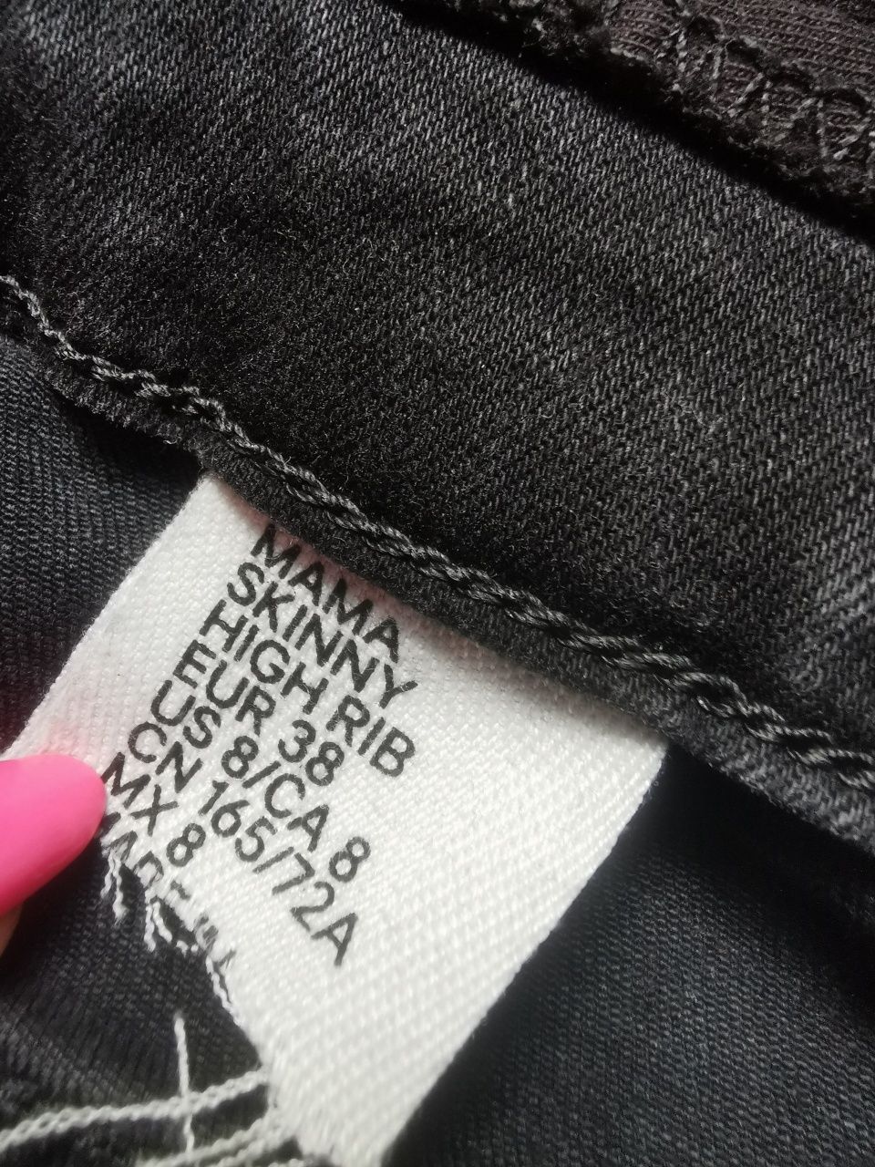 Spodnie ciążowe H&M Mama roz. 38 M czarne zwężane