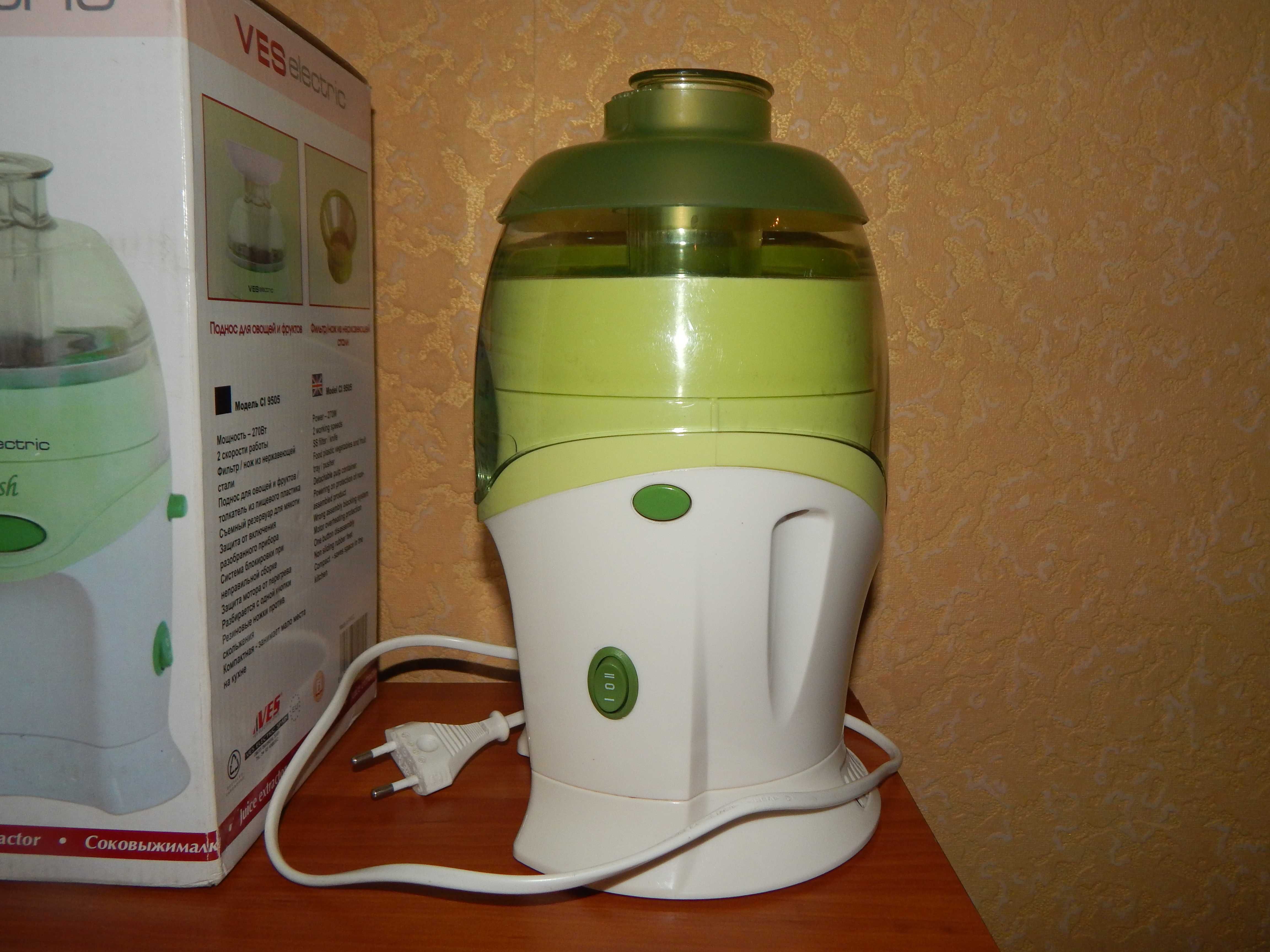 Соковыжималка надежная две скорости Juice Extractor Ves 270 Вт