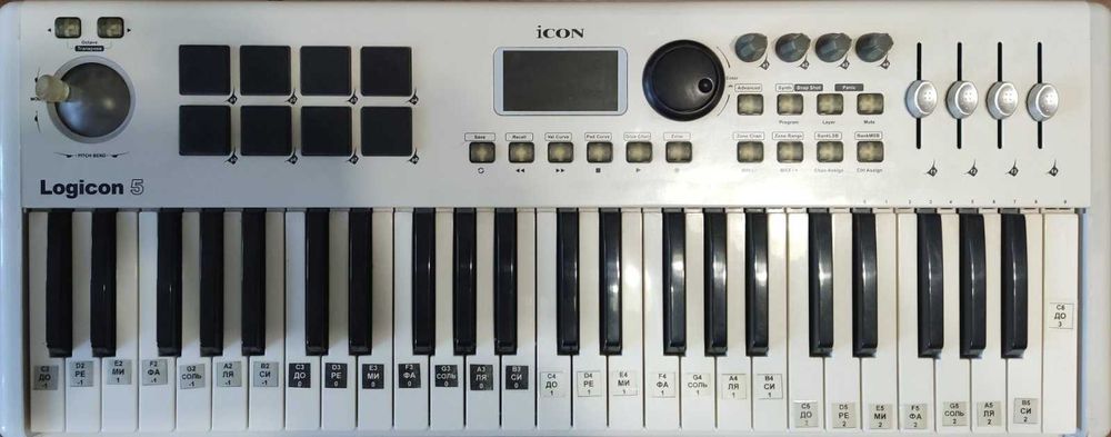 MIDI (міді) клавіатура ICON Logicon-5 (49 клавіш)