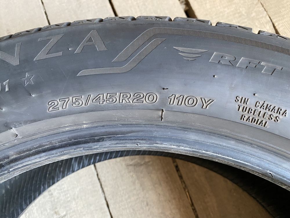 Літня резина шини (пара) 275/45R20 BRIDGESTONE Runflat