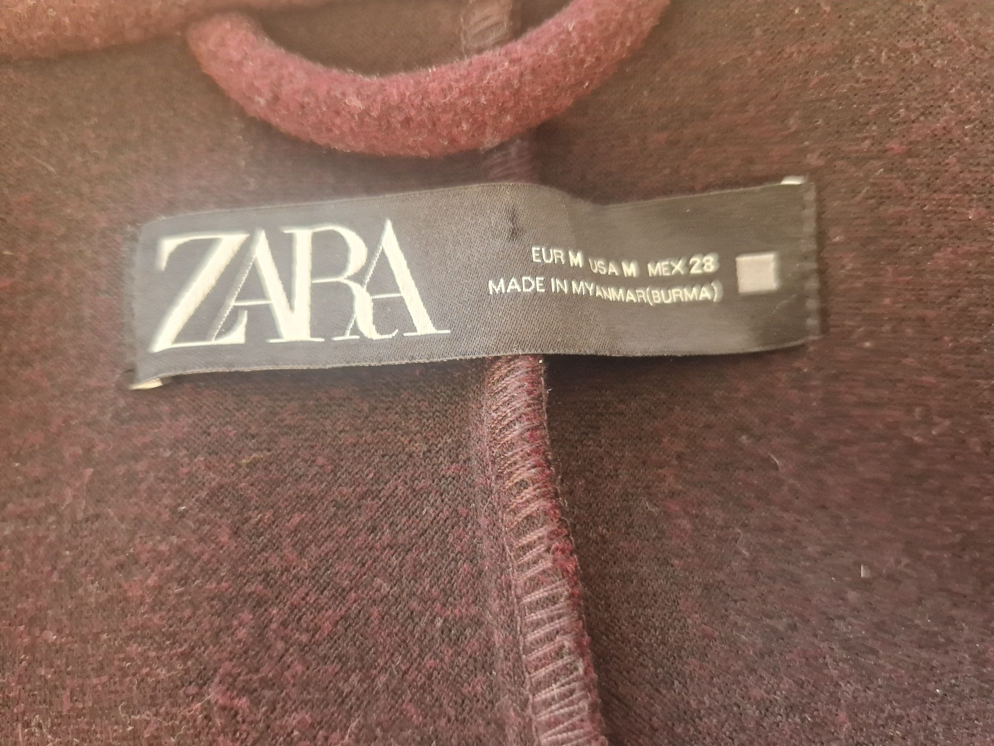 Zara flauszowy płaszcz 38 M