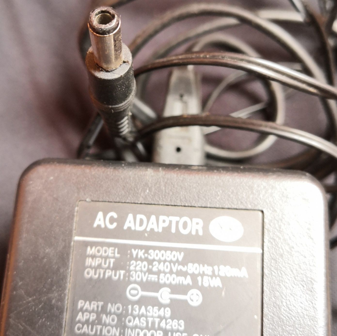 Zasilacz transformatorowy 30V 500mA 15VA napięcie stałe