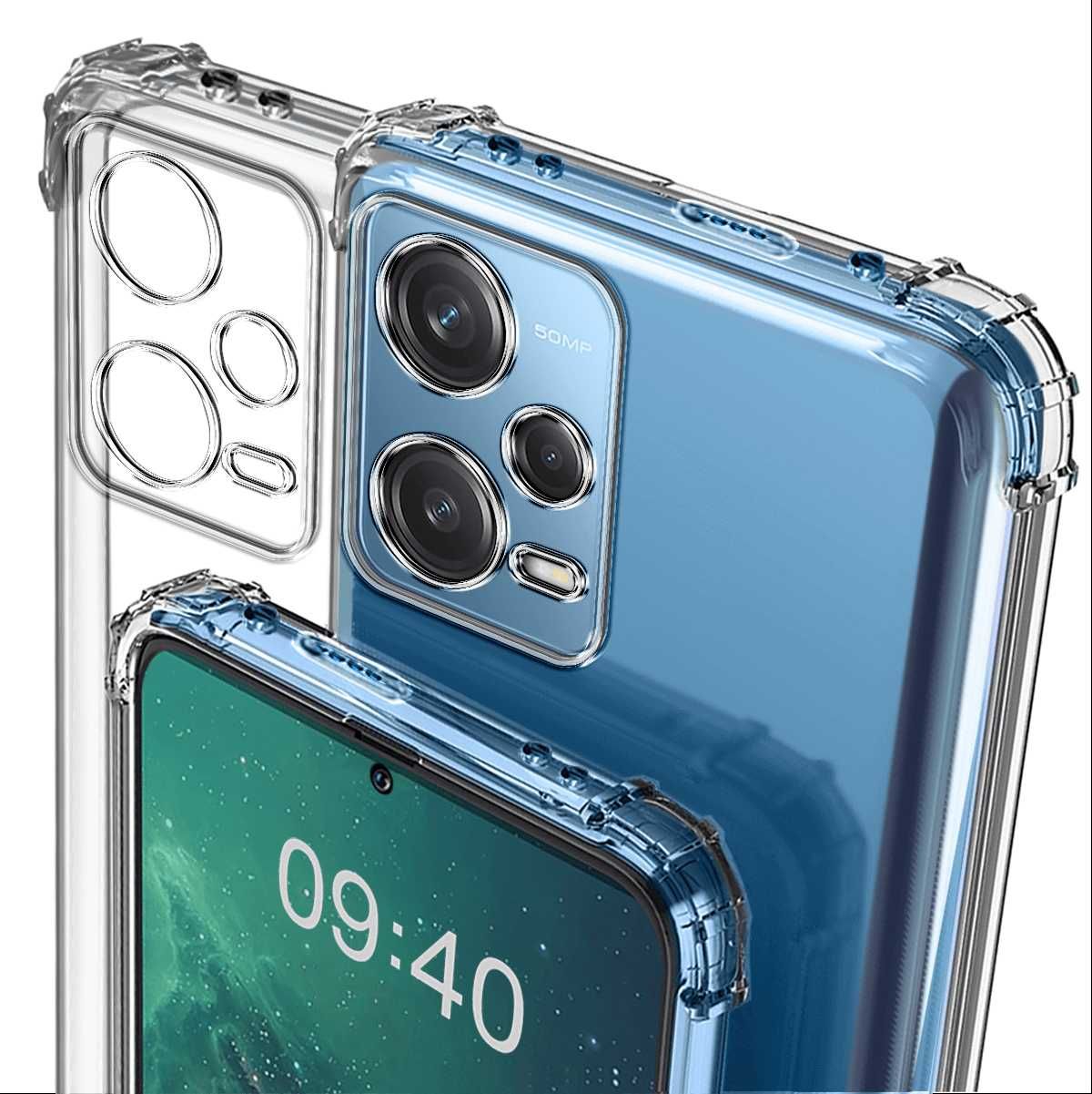 Etui Anti-Shock do Xiaomi Redmi Note 12 Pro Plus + Szkło Hartowane