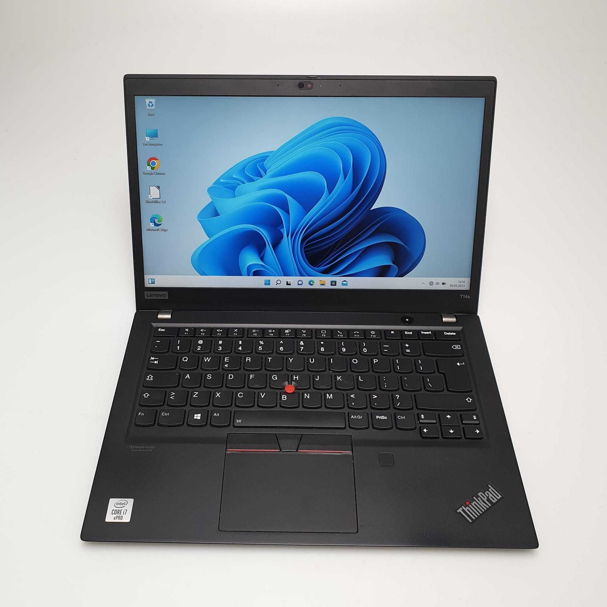Laptop Lenovo ThinkPad T14s FHD i7-10gen 16GB 480 SSD Nowy Dysk Win 11