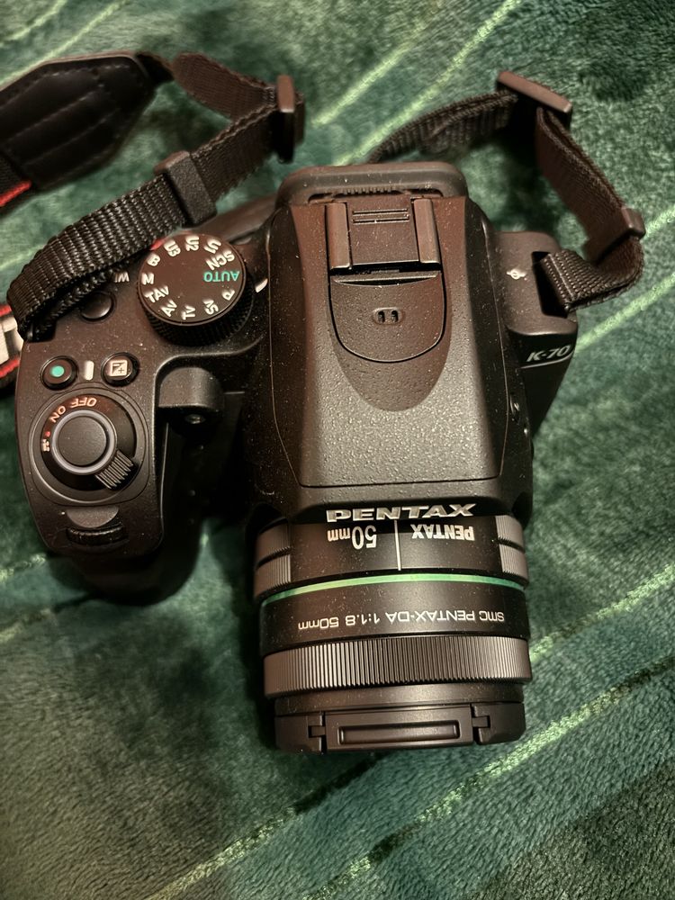 Aparat Pentax K-70 body plus obiektyw 50mm