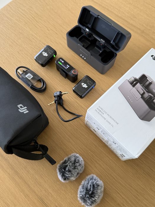 DJI Mic 2 – Kit Completo Wireless Microfone Duplo