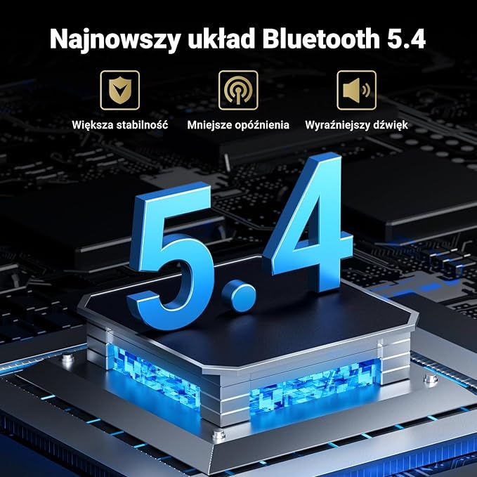 UGREEN Adapter Bluetooth 5.4 do Samochodu z Funkcją Głośnomówiącą