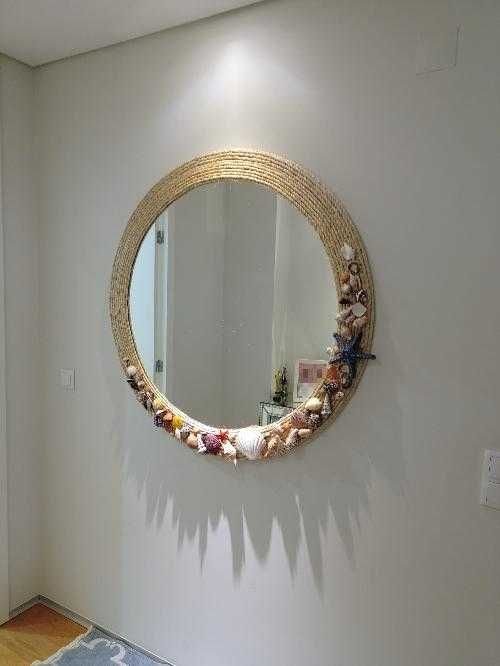 Espelho decoração Maritima 1'10m de Raio