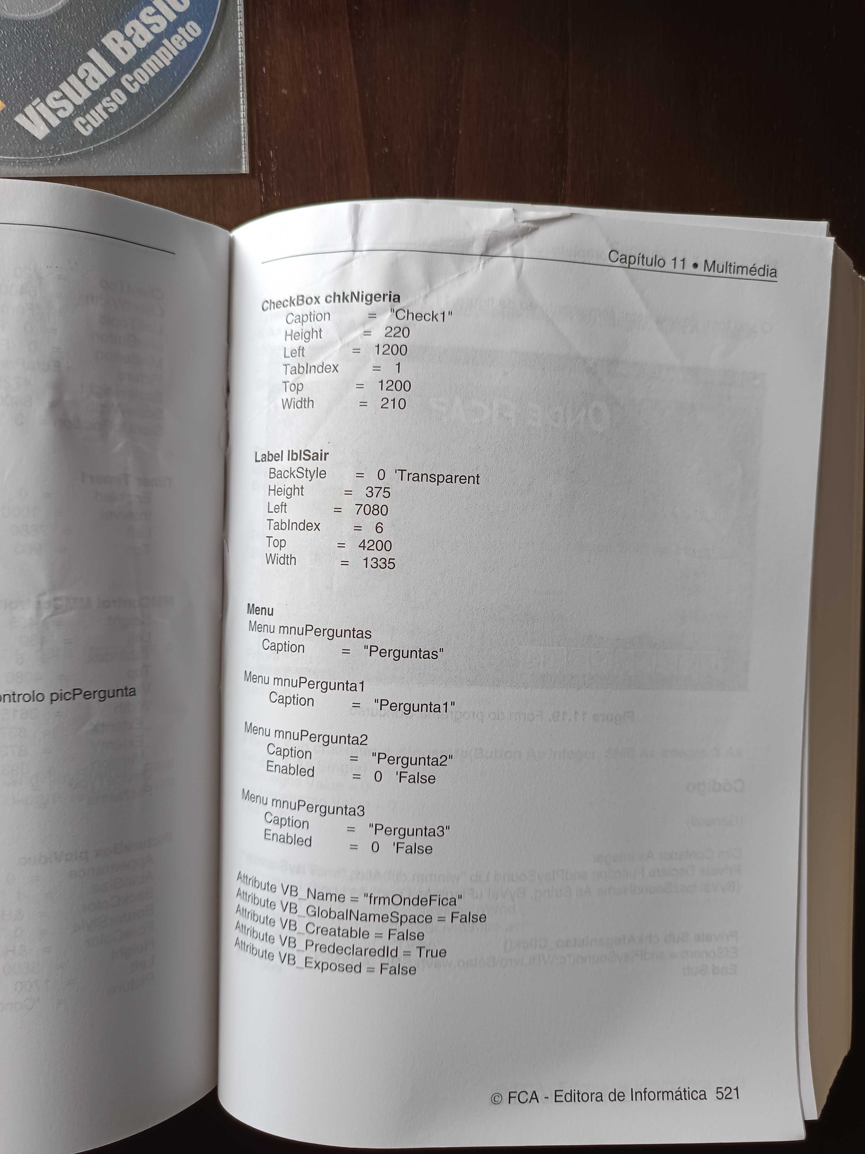 Livro Visual Basic 6 contém CD