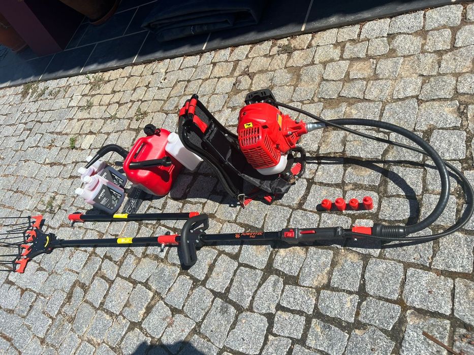 Varejador bate palmas powerteck pro 52cc backpack a gasolina