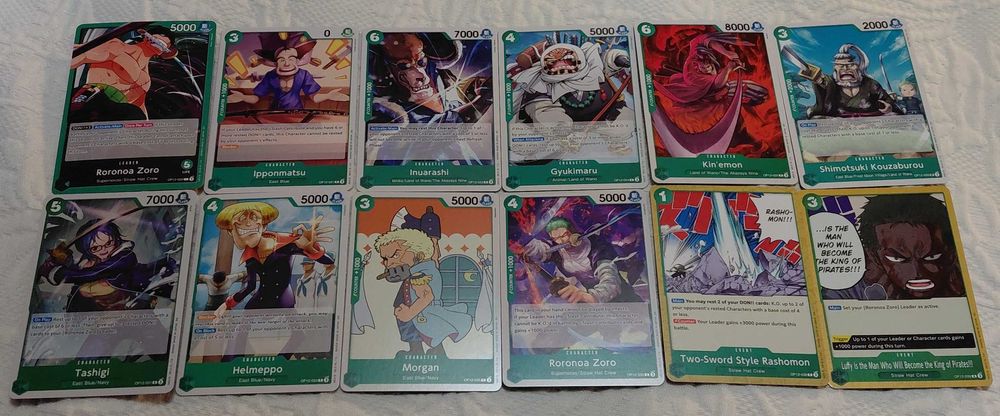 lote de 283 cartas one piece tg op12