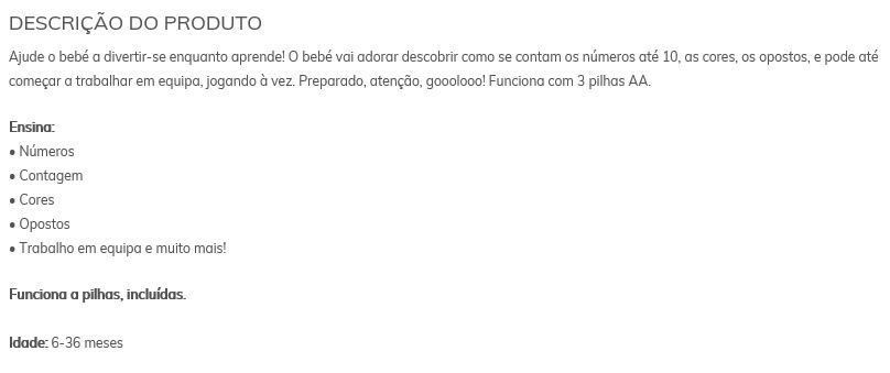 Bola de Futebol Aprender e Brincar Fisher Price