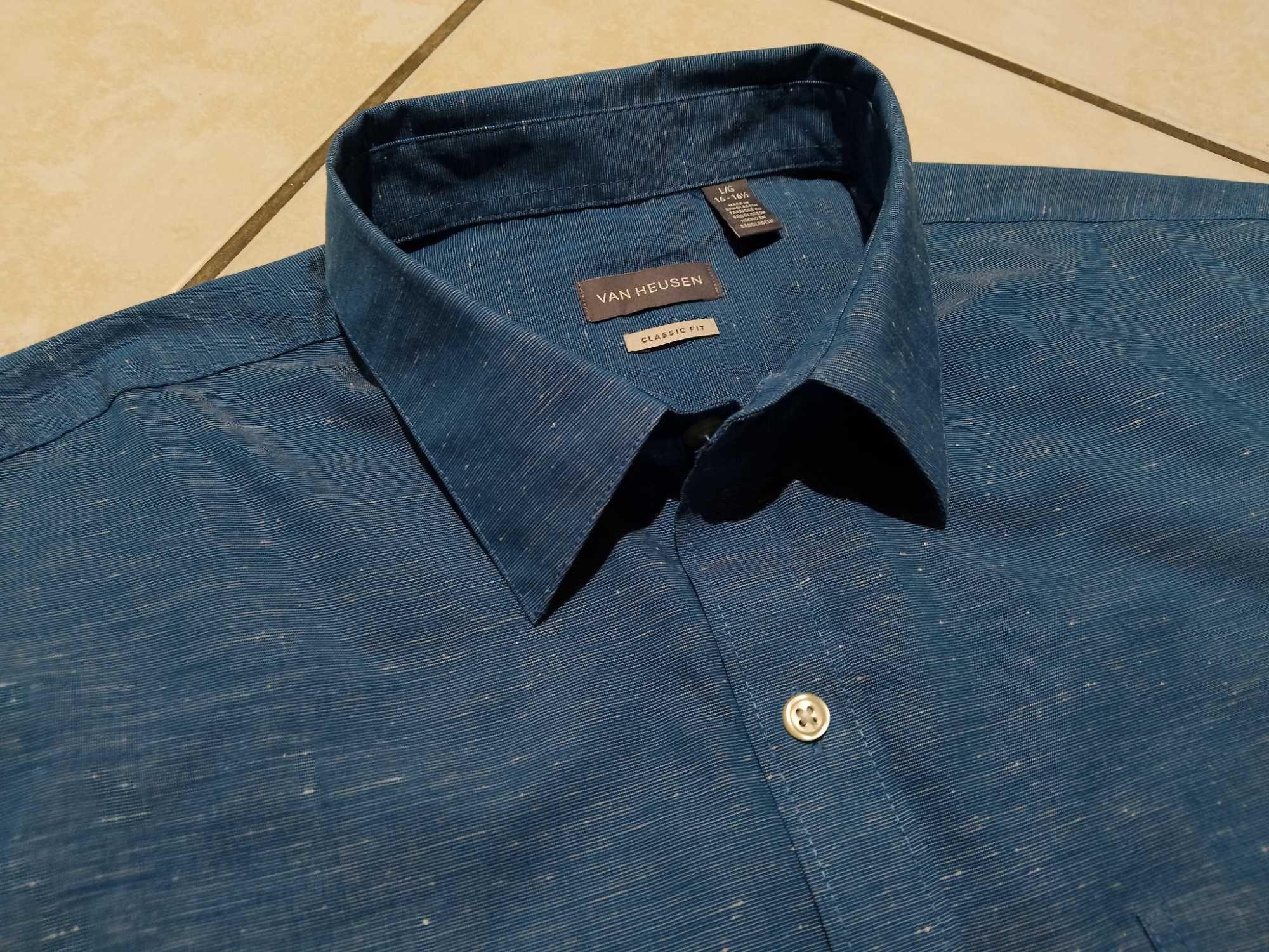 VAN HEUSEN USA - NOWA! Koszula Męska krótki rękaw rozmiar XL