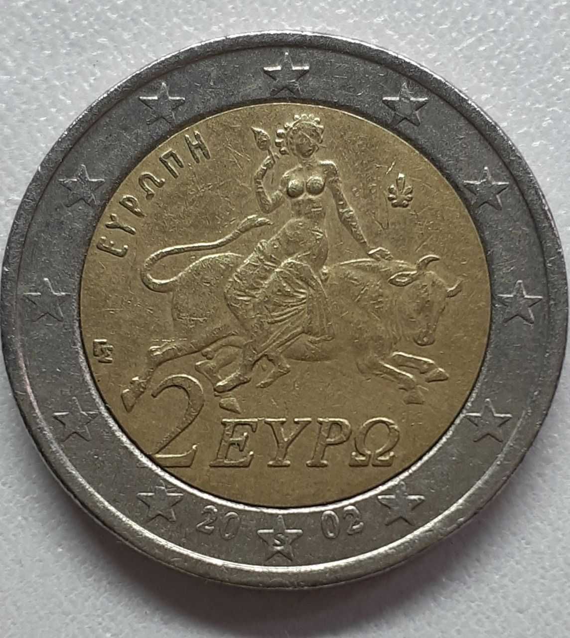2 евро 2002 р. Греція.