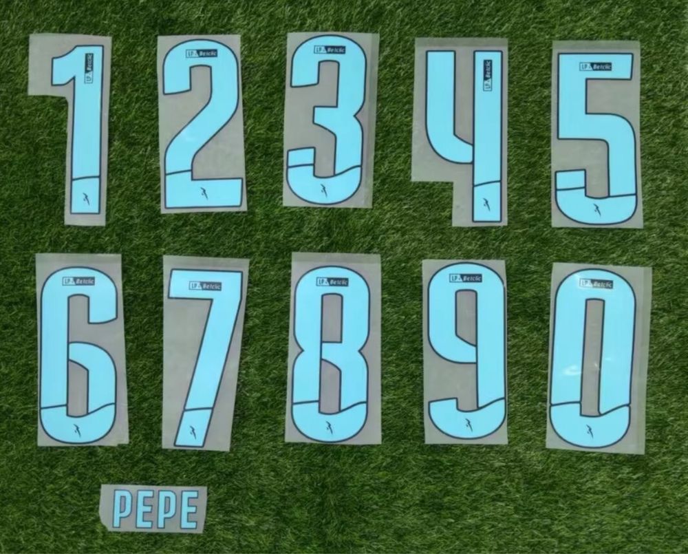 Letterings nameset nome e Número benfica Porto Sporting