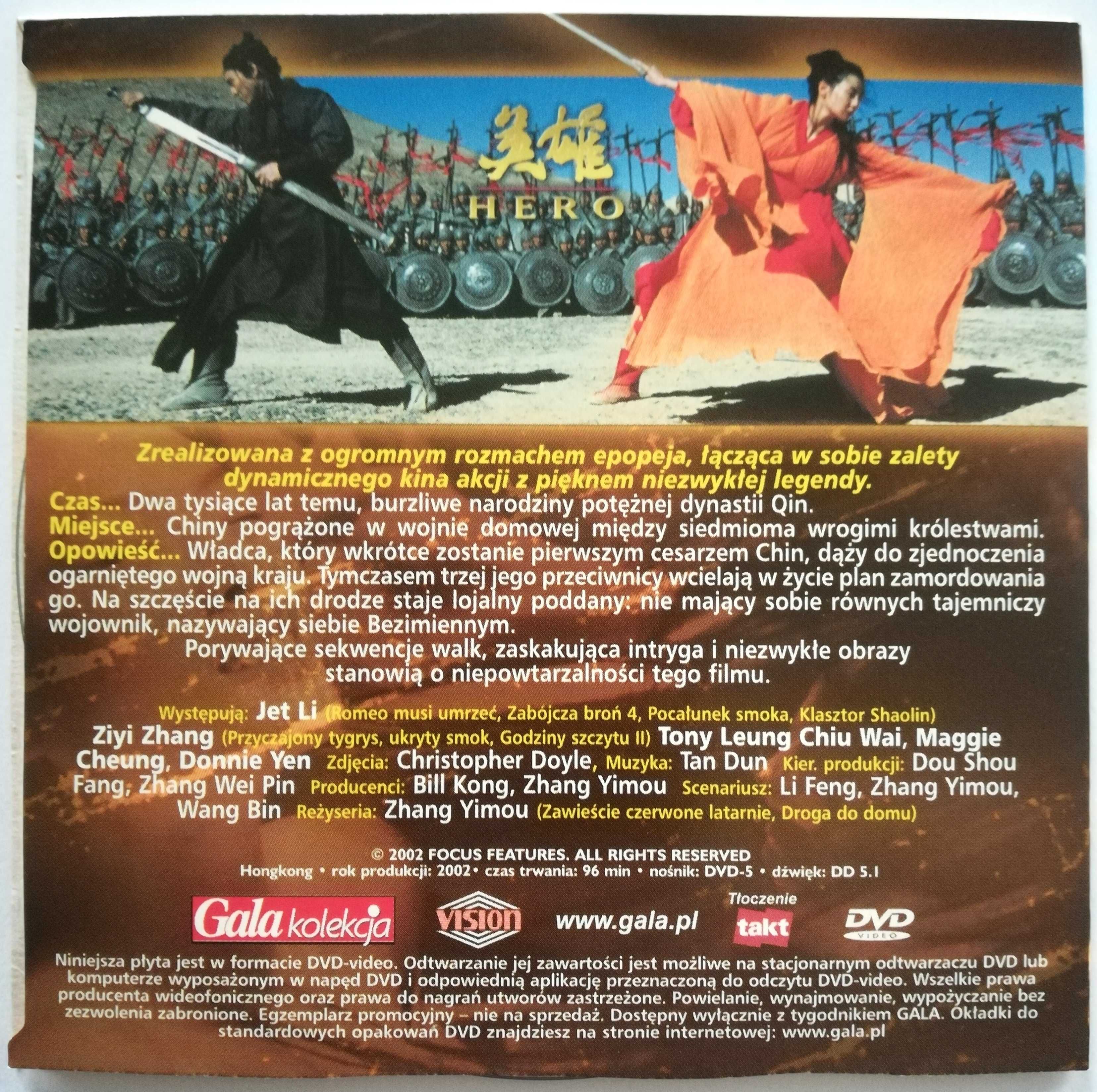 Film DVD - Hero (Jet Li)