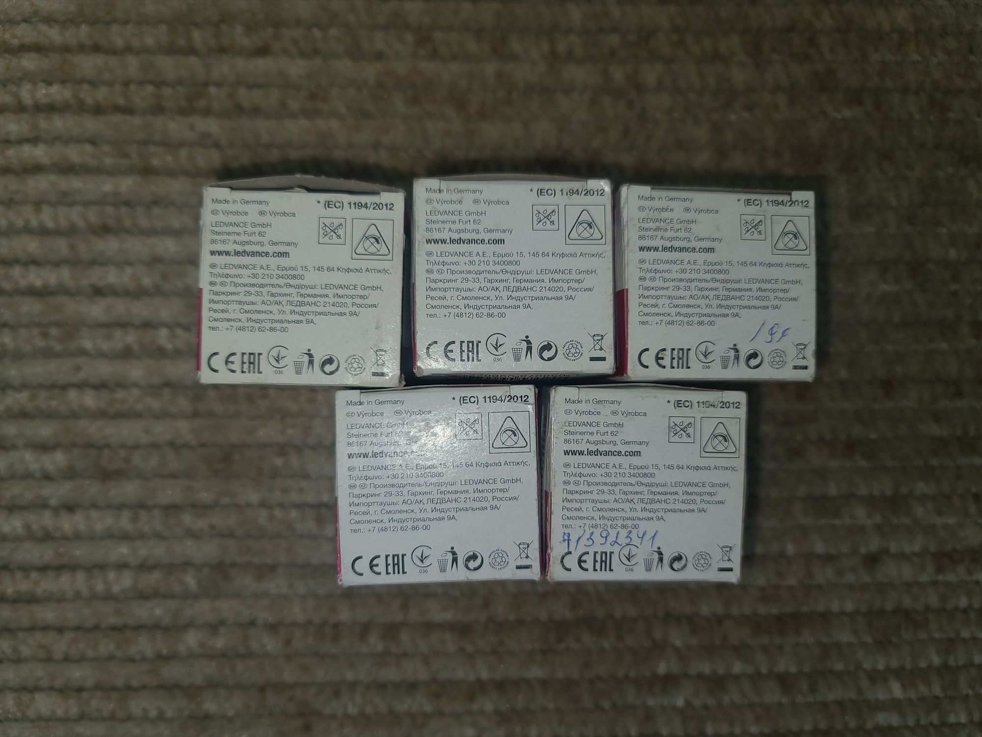 Набор светодиодных ламп 10 шт OSRAM LED PAR16 GU10 3,6W 350Lm 3000К