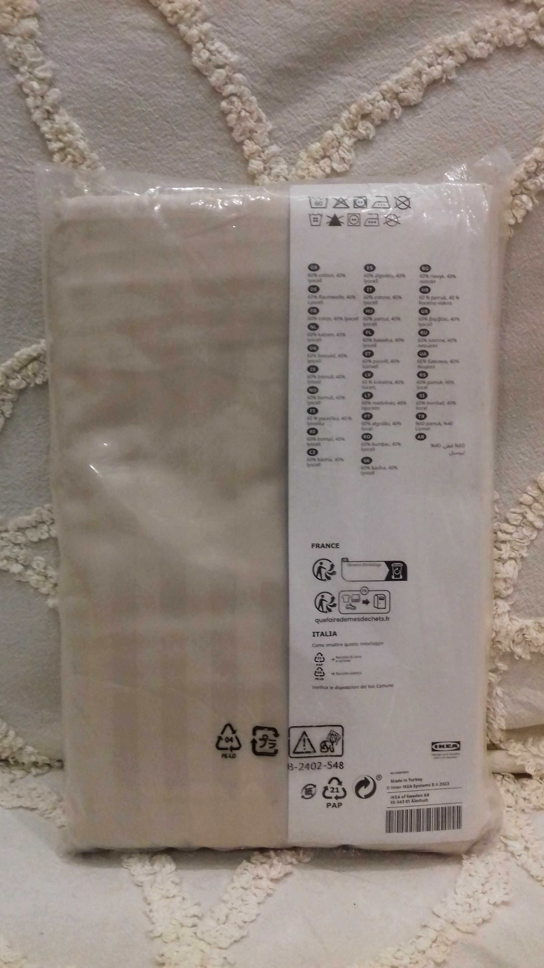 Pościel IKEA NATTJASMIN beżowy 140x200