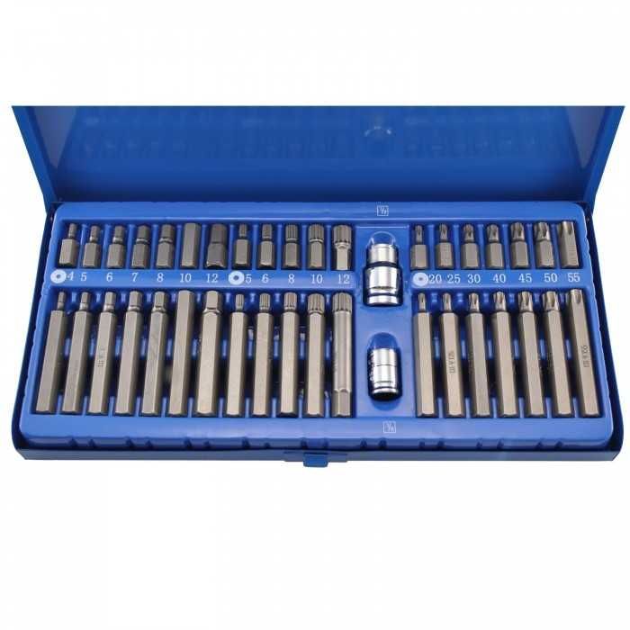 Conjunto de Bits/Ponteiras Hex, torx e Xzn 40pcs