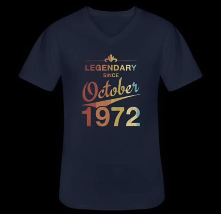 Koszulka 50 urodziny październik męska XXL